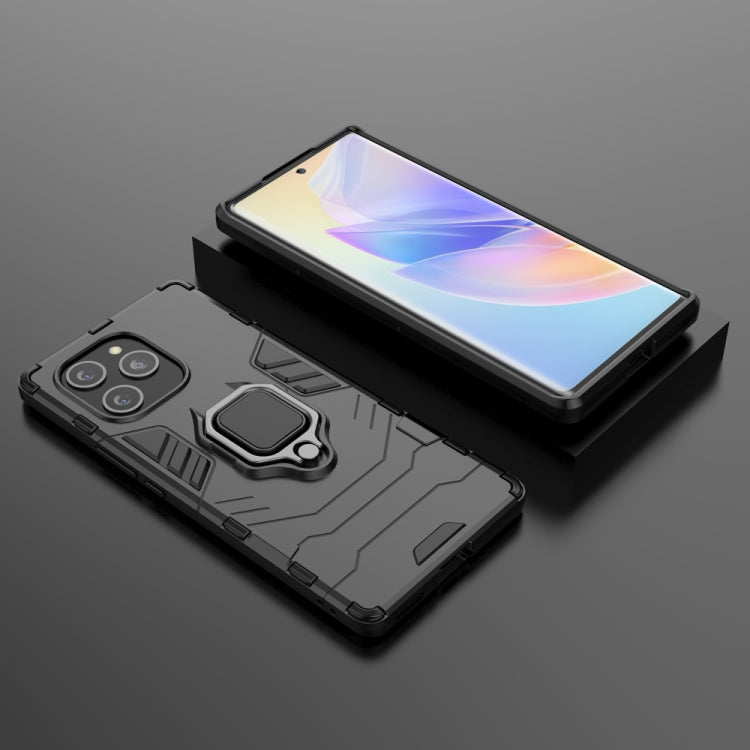 For Honor 60 SE PC + TPU Shockproof Protective Phone Case with Magnetic Ring Holder
