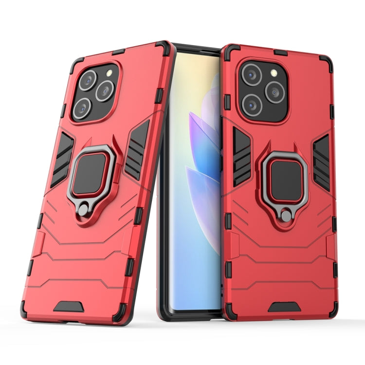 For Honor 60 SE PC + TPU Shockproof Protective Phone Case with Magnetic Ring Holder