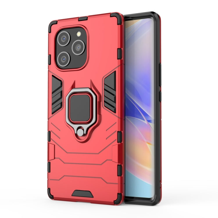 For Honor 60 SE PC + TPU Shockproof Protective Phone Case with Magnetic Ring Holder