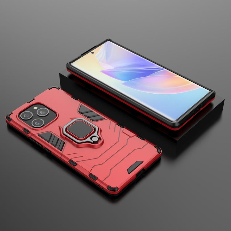 For Honor 60 SE PC + TPU Shockproof Protective Phone Case with Magnetic Ring Holder