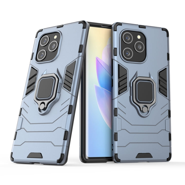 For Honor 60 SE PC + TPU Shockproof Protective Phone Case with Magnetic Ring Holder