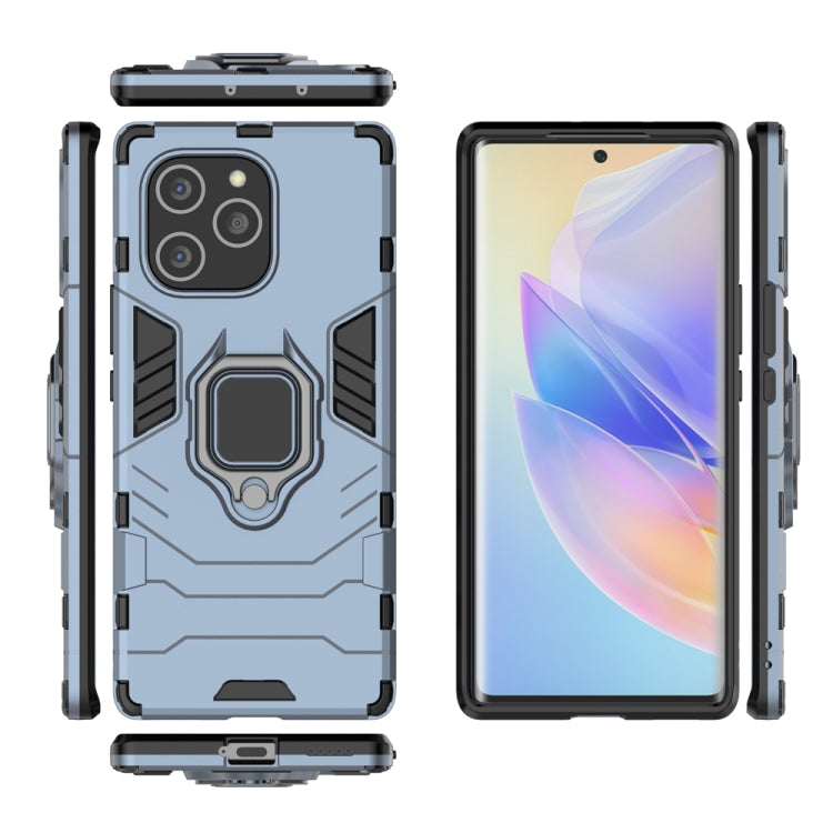 For Honor 60 SE PC + TPU Shockproof Protective Phone Case with Magnetic Ring Holder