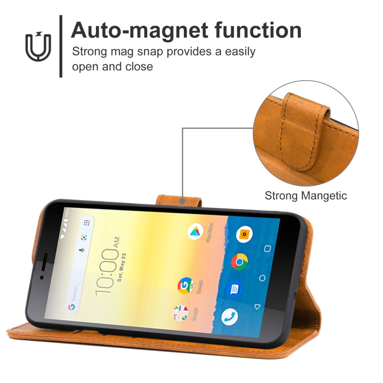 For Sky Device Elite P55 Leather Phone Case