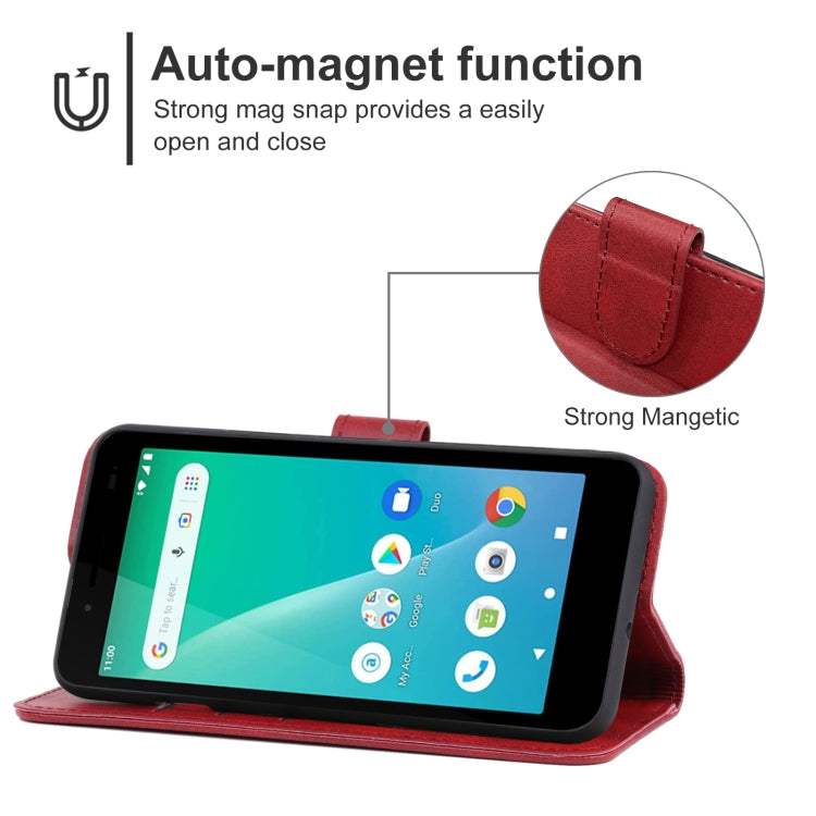 For Unimax UMX U696CL Leather Phone Case