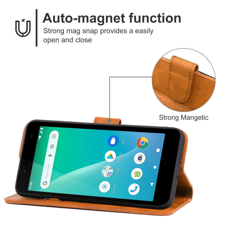 For Unimax UMX U696CL Leather Phone Case