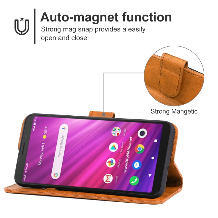 For Alcatel Axel (5004R) / Lumos (DALN5023) Leather Phone Case
