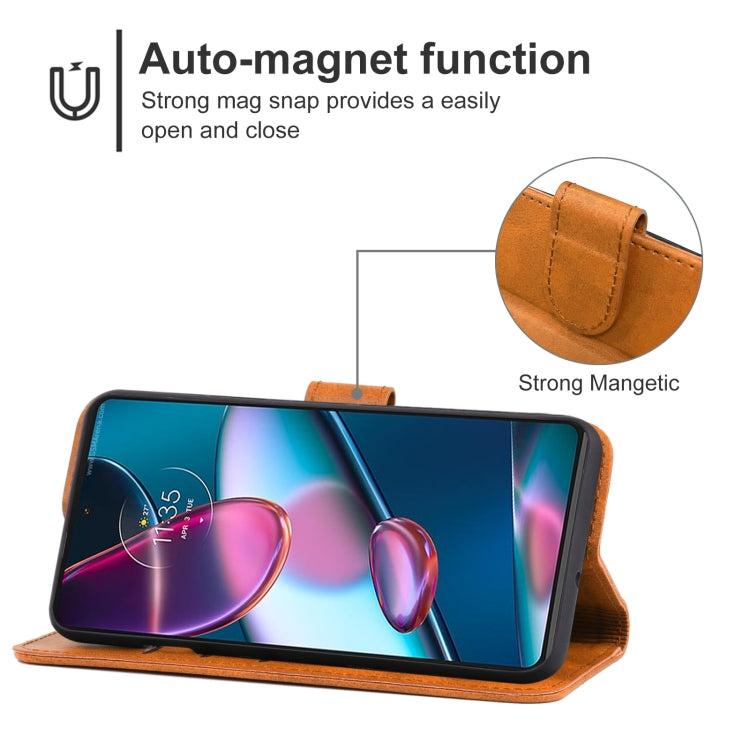 For Motorola Edge+ 2022 / Edge 30 Pro Leather Phone Case
