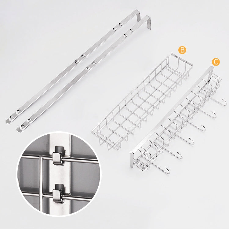Multi-layer Fridge Storage Rack Side Shelf Sidewall Holder Multi-function Kitchen Organizer Household, Size:BBC