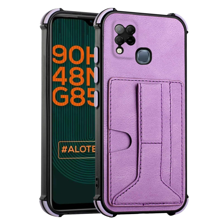 For Infinix Hot 10T / Hot 10S Dream Holder Card Bag Shockproof Phone Case