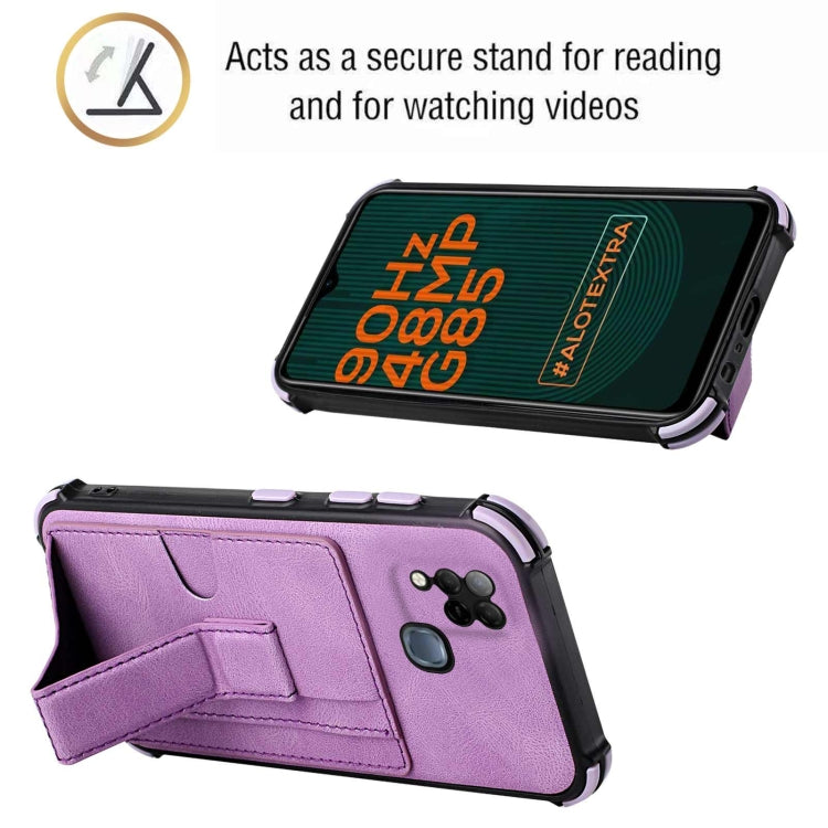 For Infinix Hot 10T / Hot 10S Dream Holder Card Bag Shockproof Phone Case