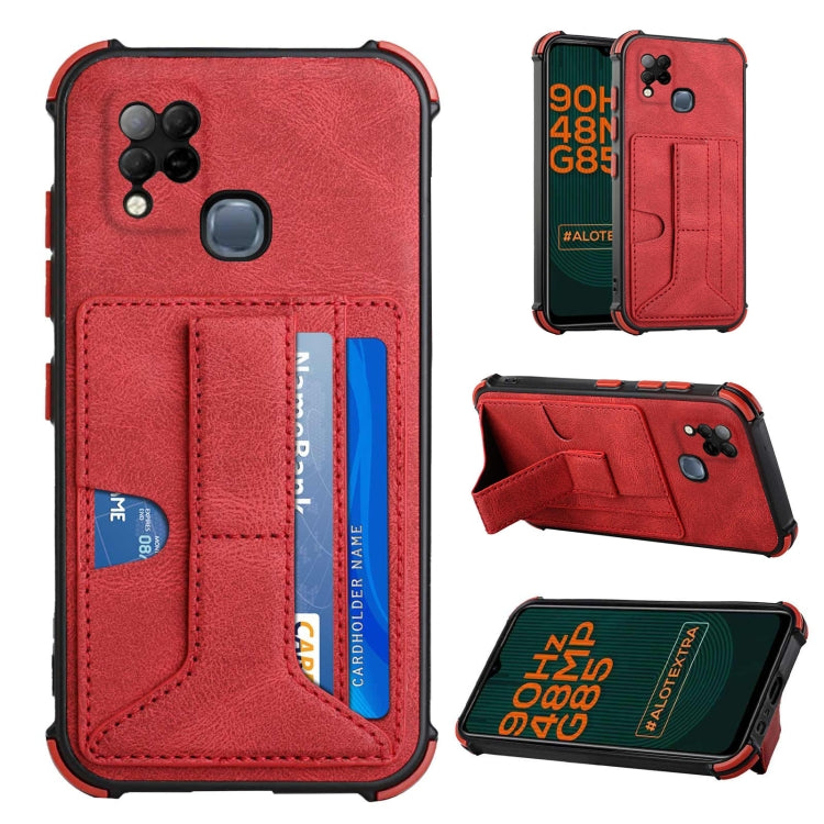 For Infinix Hot 10T / Hot 10S Dream Holder Card Bag Shockproof Phone Case