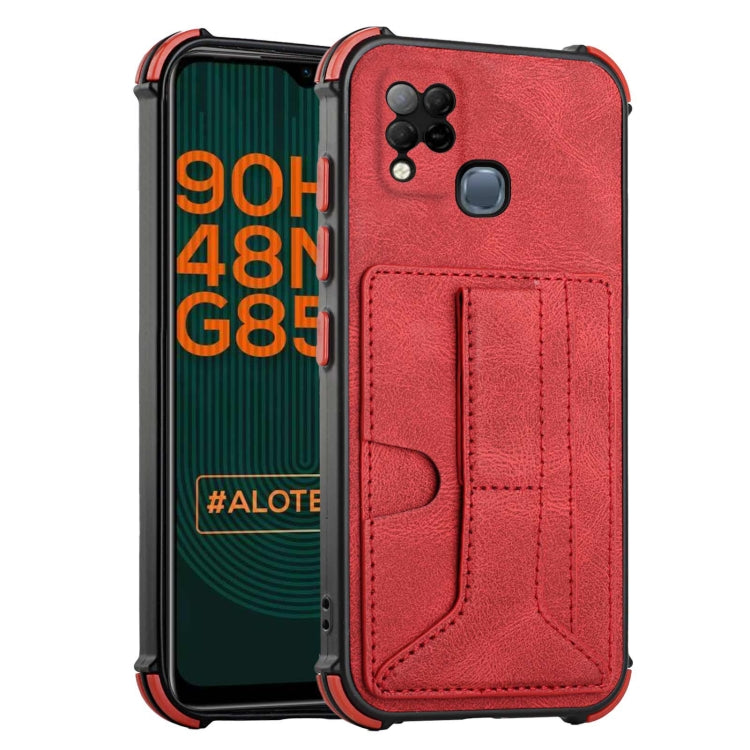 For Infinix Hot 10T / Hot 10S Dream Holder Card Bag Shockproof Phone Case
