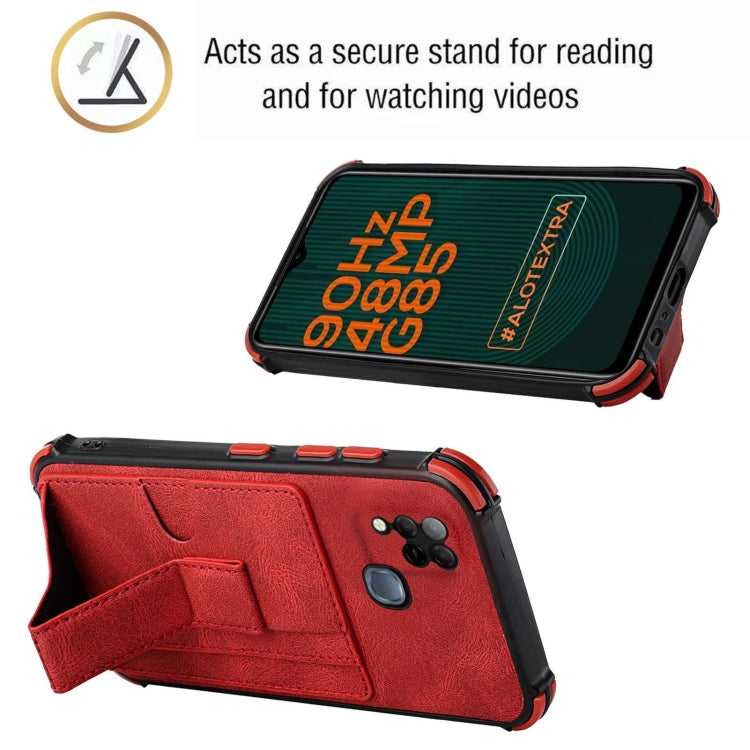 For Infinix Hot 10T / Hot 10S Dream Holder Card Bag Shockproof Phone Case