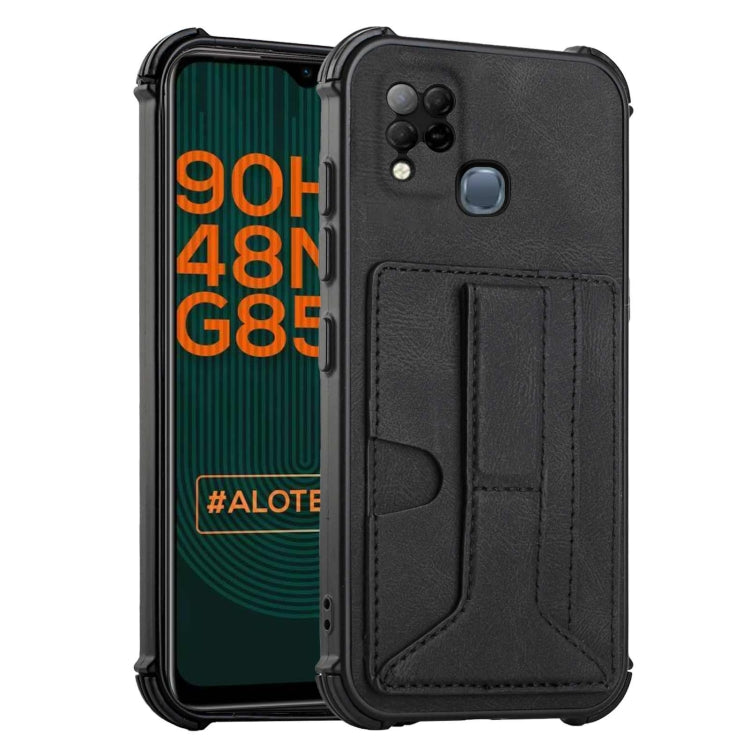 For Infinix Hot 10T / Hot 10S Dream Holder Card Bag Shockproof Phone Case