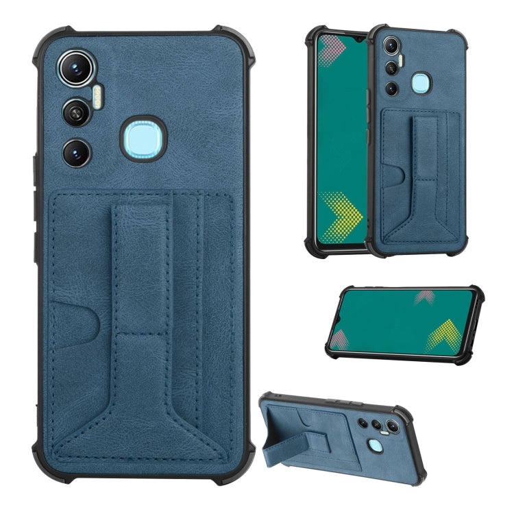 For Infinix Hot 11 Dream Holder Card Bag Shockproof Phone Case