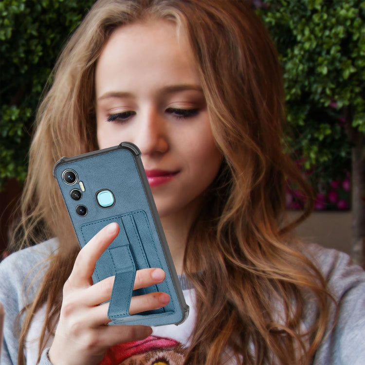 For Infinix Hot 11 Dream Holder Card Bag Shockproof Phone Case