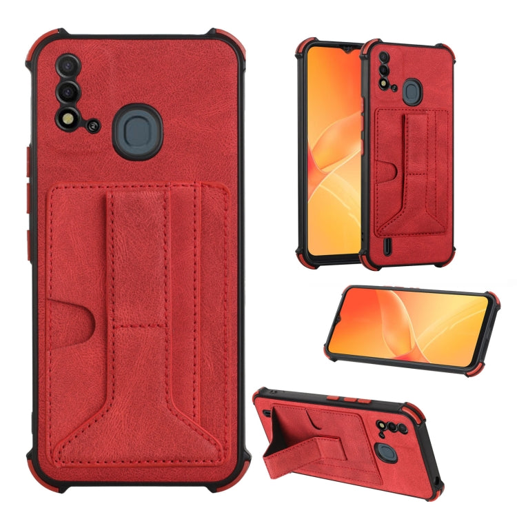 For Itel P37 Dream Holder Card Bag Shockproof Phone Case