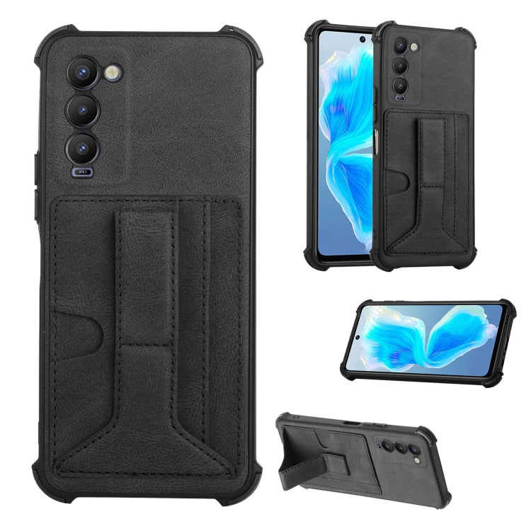 For Tecno Camon 18 Dream Holder Card Bag Shockproof Phone Case