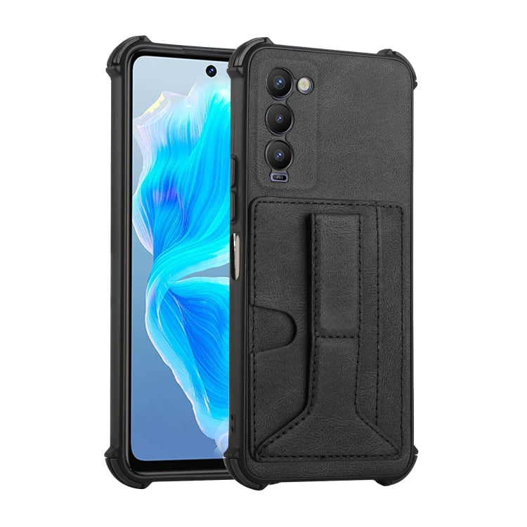 For Tecno Camon 18 Dream Holder Card Bag Shockproof Phone Case