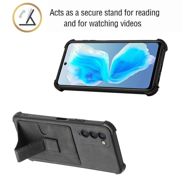 For Tecno Camon 18 Dream Holder Card Bag Shockproof Phone Case