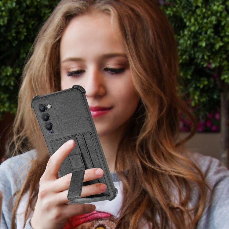 For Tecno Camon 18 Dream Holder Card Bag Shockproof Phone Case