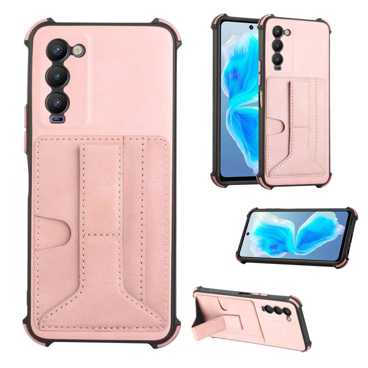For Tecno Camon 18 Dream Holder Card Bag Shockproof Phone Case