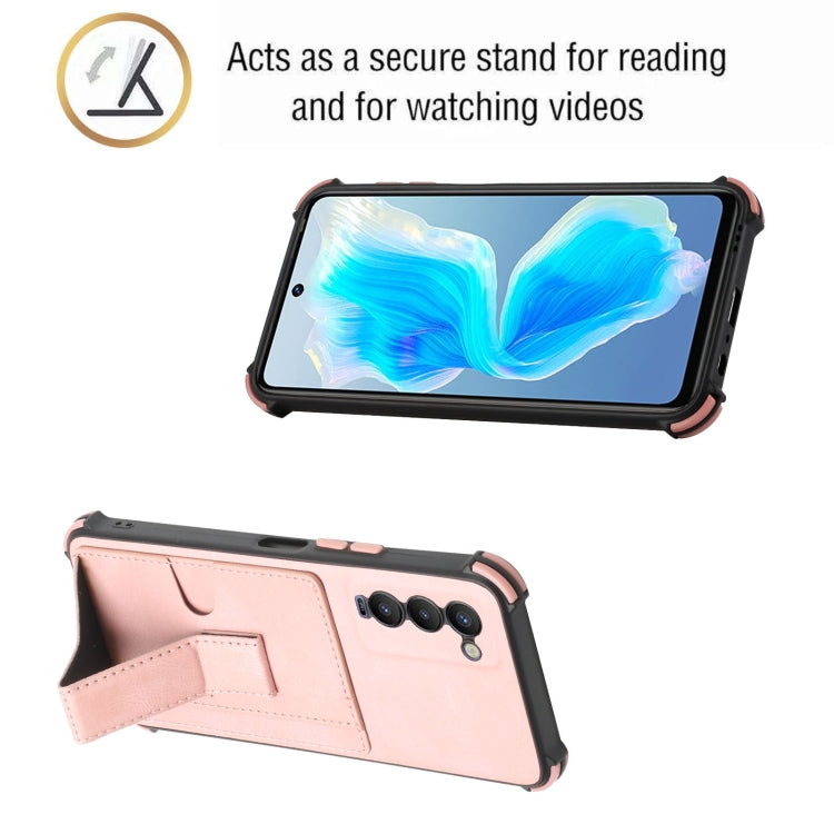 For Tecno Camon 18 Dream Holder Card Bag Shockproof Phone Case