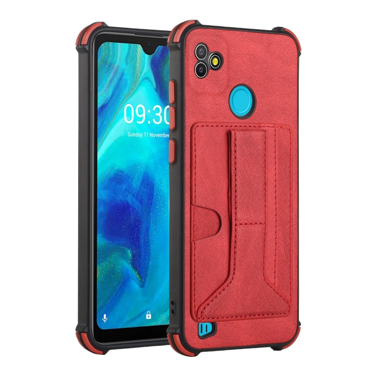 For Tecno Pop 5P Dream Holder Card Bag Shockproof Phone Case