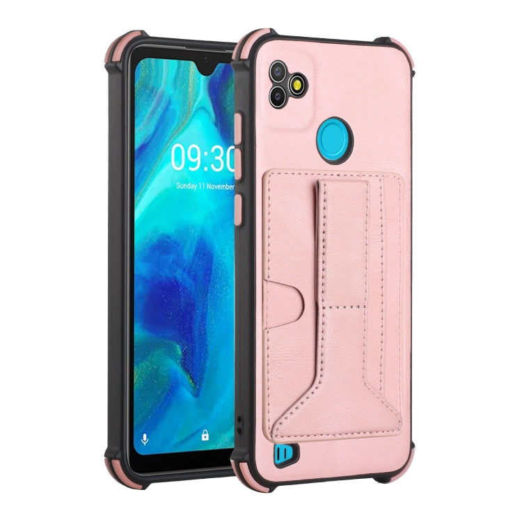 For Tecno Pop 5P Dream Holder Card Bag Shockproof Phone Case
