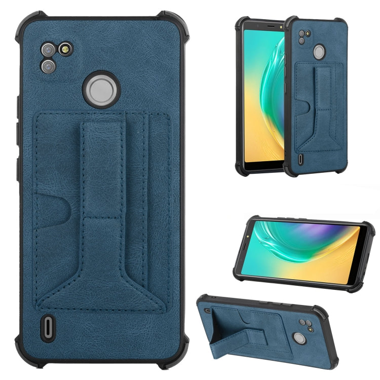 For Tecno Pop 4 Air Dream Holder Card Bag Shockproof Phone Case