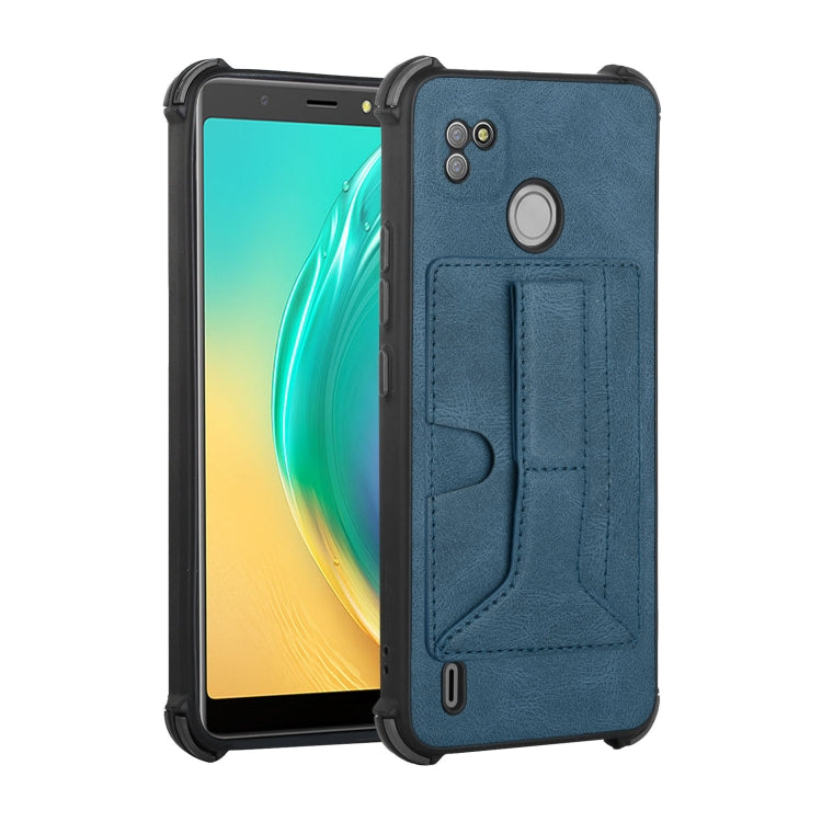 For Tecno Pop 4 Air Dream Holder Card Bag Shockproof Phone Case