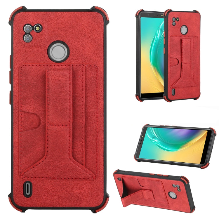 For Tecno Pop 4 Air Dream Holder Card Bag Shockproof Phone Case