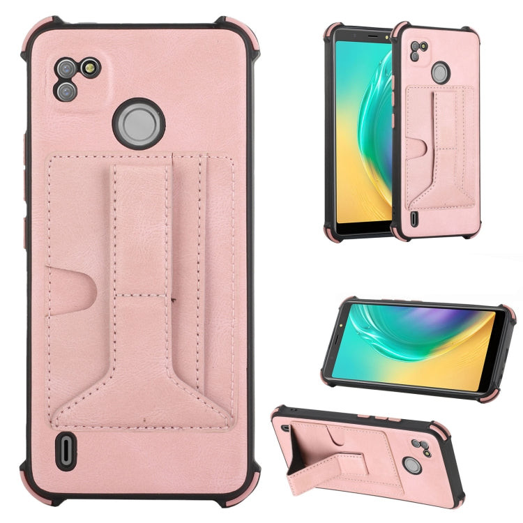 For Tecno Pop 4 Air Dream Holder Card Bag Shockproof Phone Case