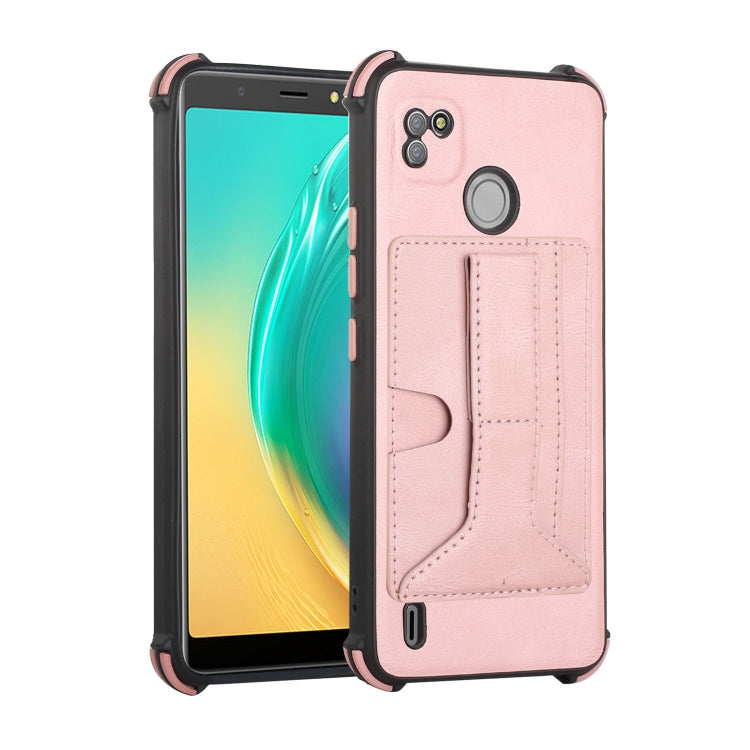 For Tecno Pop 4 Air Dream Holder Card Bag Shockproof Phone Case