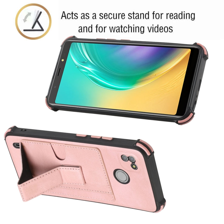 For Tecno Pop 4 Air Dream Holder Card Bag Shockproof Phone Case