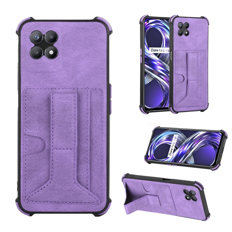 For OPPO Realme 8i Dream Holder Card Bag Shockproof Phone Case