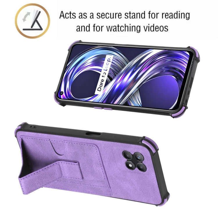 For OPPO Realme 8i Dream Holder Card Bag Shockproof Phone Case