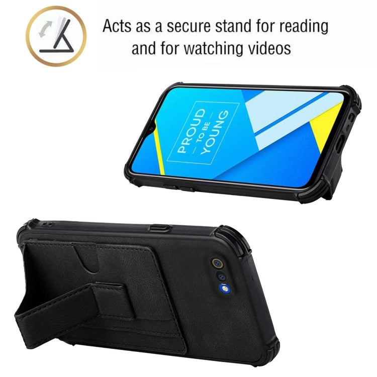 For OPPO Realme C2 Dream Holder Card Bag Shockproof Phone Case