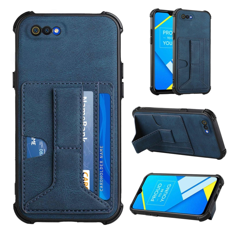 For OPPO Realme C2 Dream Holder Card Bag Shockproof Phone Case