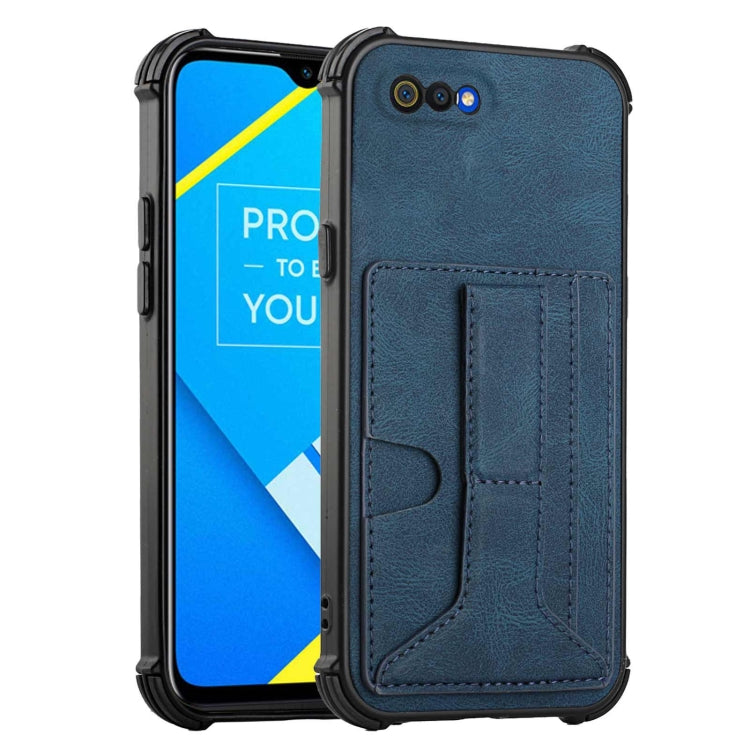 For OPPO Realme C2 Dream Holder Card Bag Shockproof Phone Case