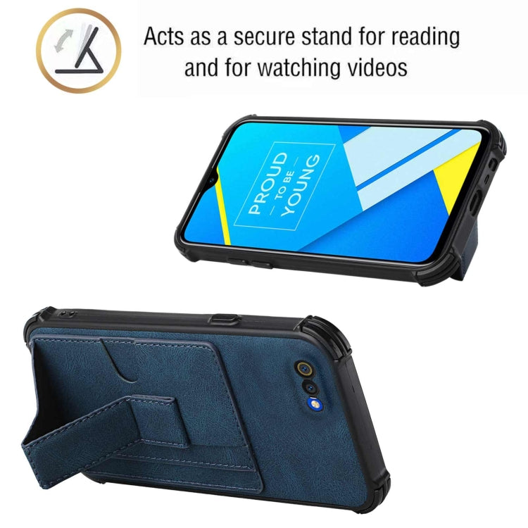 For OPPO Realme C2 Dream Holder Card Bag Shockproof Phone Case