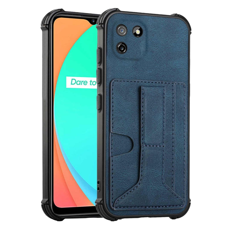 For OPPO Realme C11 Dream Holder Card Bag Shockproof Phone Case