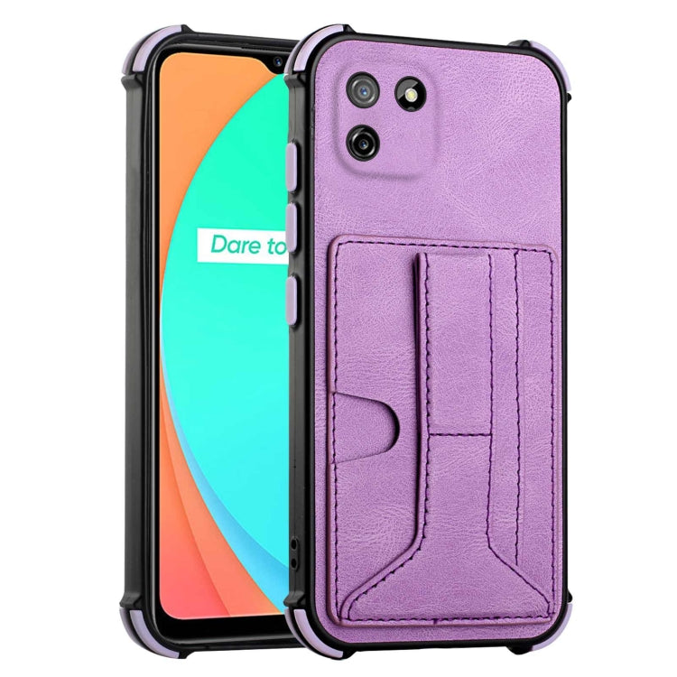 For OPPO Realme C11 Dream Holder Card Bag Shockproof Phone Case