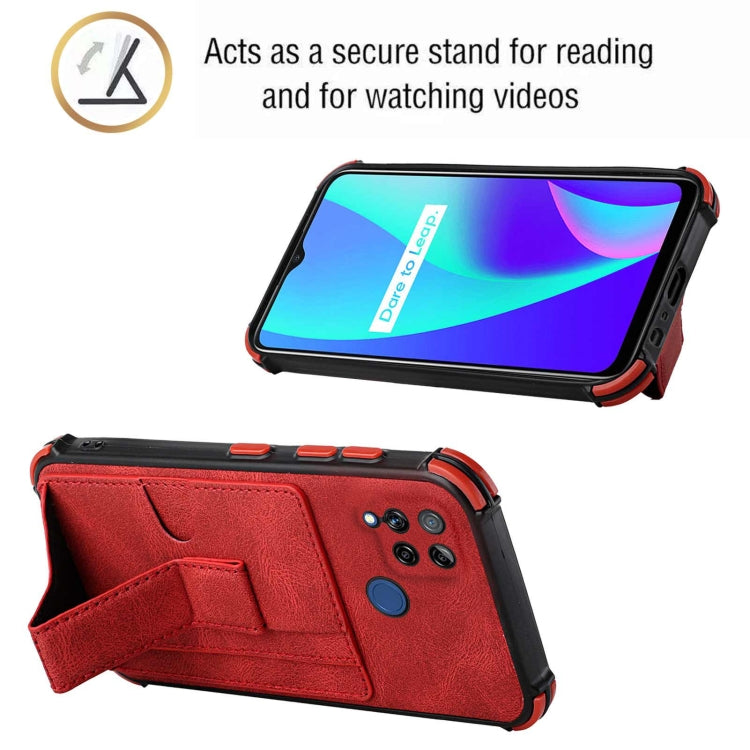 For OPPO Realme C15 Dream Holder Card Bag Shockproof Phone Case