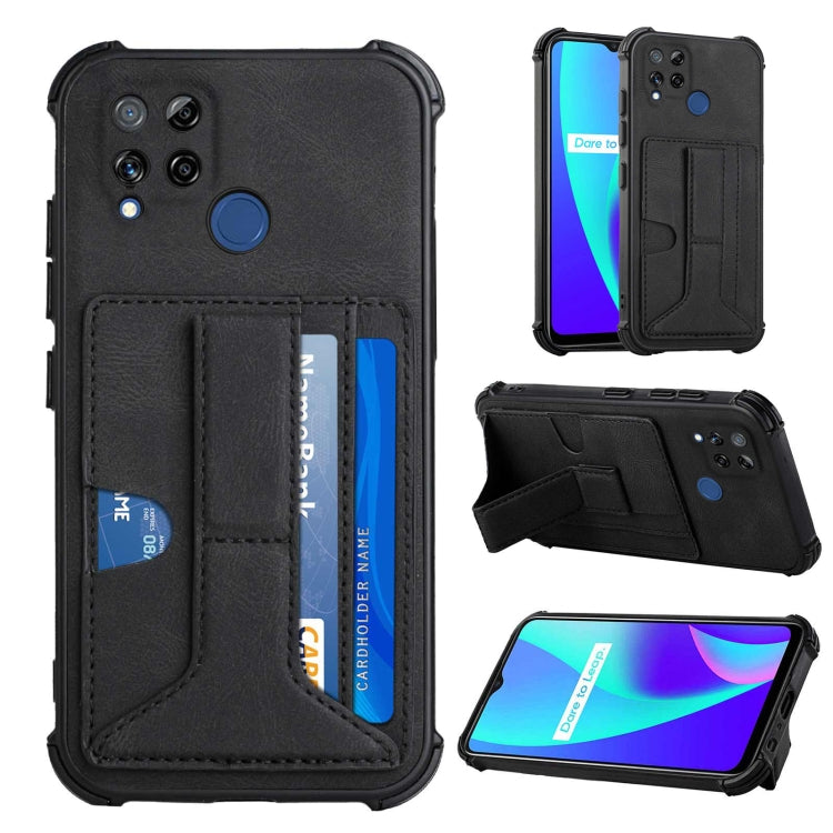 For OPPO Realme C15 Dream Holder Card Bag Shockproof Phone Case