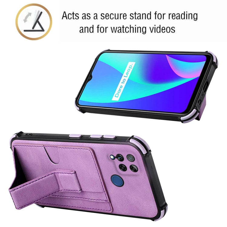 For OPPO Realme C15 Dream Holder Card Bag Shockproof Phone Case