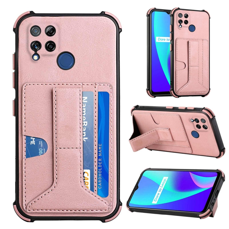 For OPPO Realme C15 Dream Holder Card Bag Shockproof Phone Case