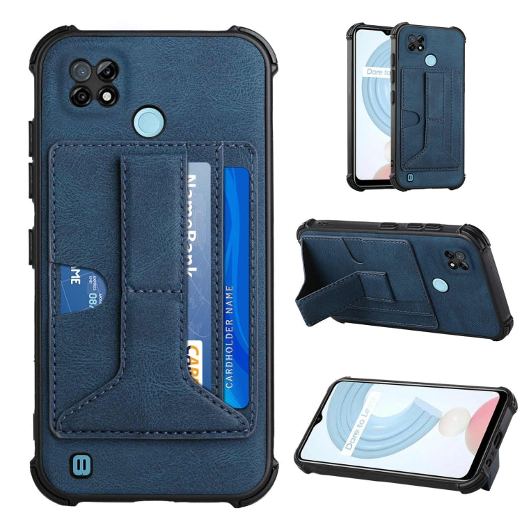 For OPPO Realme C21 Dream Holder Card Bag Shockproof Phone Case