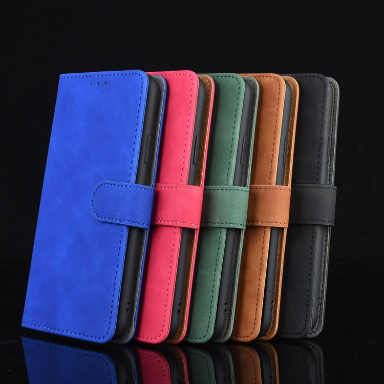 For iPhone SE 2022 / SE 2020 / 8 / 7 Skin Feel Magnetic Calf Leather Case