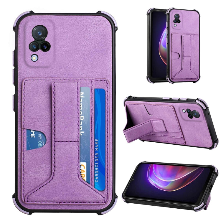 For vivo V21 Dream Holder Card Bag Shockproof Phone Case